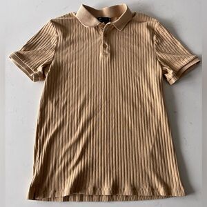 Simons Beige Ribbed Polo